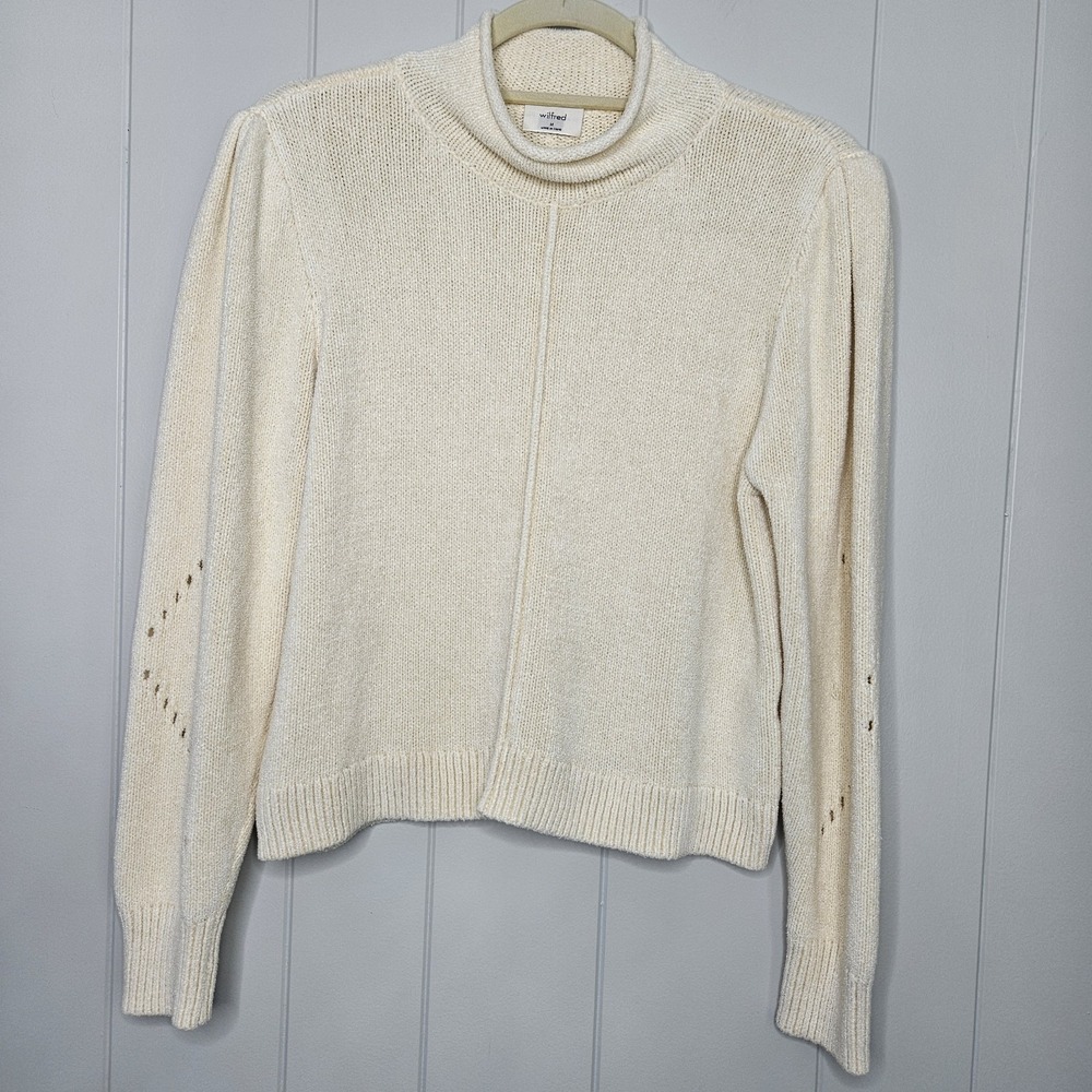 Wilfred Sweater Medium Ivory Soft Women's Long Sleeve